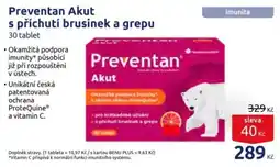 Benu Preventan Akut s příchutí brusinek a grepu nabídka