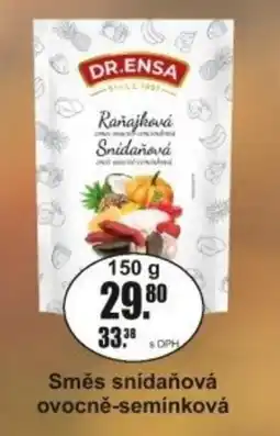 Adam Dr. Ensa raňajková snídaňová ovocně-semínková nabídka