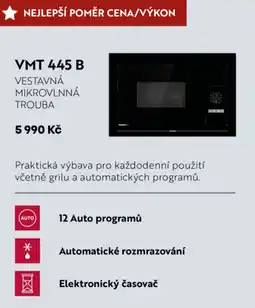 Möbelix Vestavna Mikrovlnna Trouba Vmt 445 B nabídka