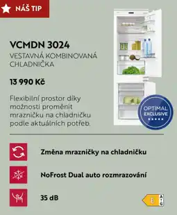 Möbelix Vestavná kombinovaná chladnička vcmdn 3024 nabídka
