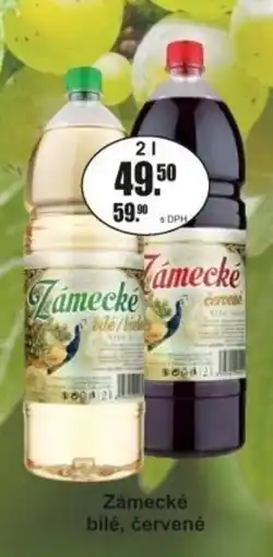 Adam Zámecké bílé, červené nabídka