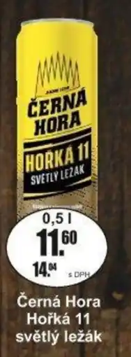 Adam Černá Hora Hořká 11 světlý ležák nabídka