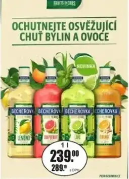 Adam Becherovka fruits herbs nabídka