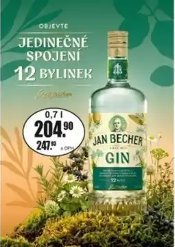 Adam Jan Becher Gin nabídka