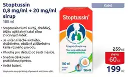 Benu Stoptussin sirup nabídka