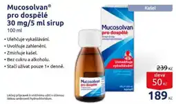Benu Mucosolvan pro dospělé nabídka