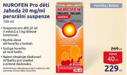 Benu Nurofen pro děti jahoda nabídka