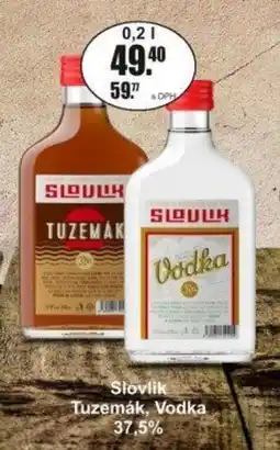 Adam Slovik Tuzemak Vodka 37.5% nabídka
