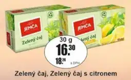 Adam Jemca zeleny caj, zeleny caj s citronem nabídka
