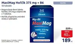 Benu Zdrovit MaxiMag Hořčík 375 mg + B6 nabídka