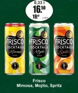 Adam Frisco Mimosa, Mojito, Spritz nabídka