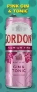 Adam Pink gin & tonic nabídka