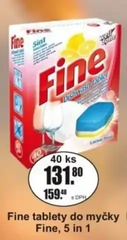 Adam Fine tablety do myčky Fine, 5 in 1 nabídka