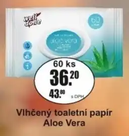 Adam Well Done Vlhčený toaletní papír Aloe Vera nabídka