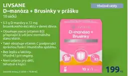 Benu Livsane d-manóza + brusinky v prášku nabídka