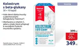 Benu Barnys kolostrum s beta-glukany nabídka