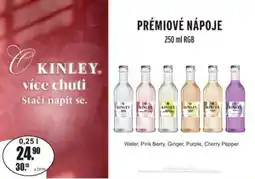 Adam Kinley prémiové nápoje nabídka