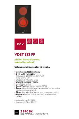 Möbelix Sklokeramická vestavná deska nabídka