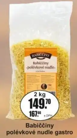 Adam Babiččiny polévkové nudle gastro nabídka