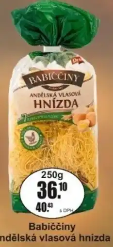 Adam Babiččiny andělská vlasová hnízda nabídka