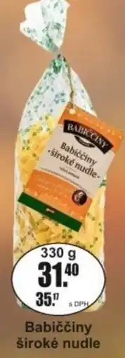 Adam Babiččiny široké nudle nabídka