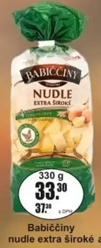 Adam Babiččiny nudle extra široké nabídka