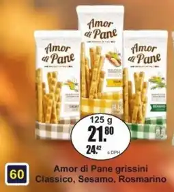 Adam Amor di Pane grissini nabídka