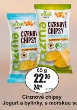 Adam Vital snack Cizrnové chipsy nabídka