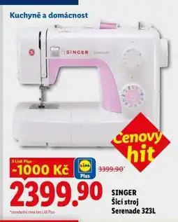 Lidl SINGER Šicí stroj Serenade 323L nabídka