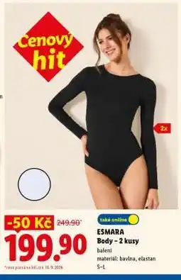 Lidl esmara BODY - 2 KUSY nabídka