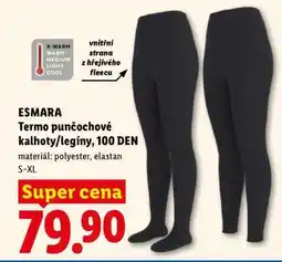 Lidl ESMARA Termo Punčochové Kalhoty/Legíny 100 DEN nabídka