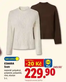Lidl esmara SVETR nabídka