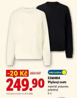 Lidl ESMARA Plyšový svetr nabídka