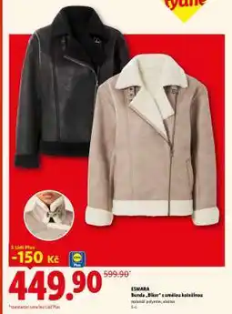 Lidl ESMARA Bunda „Biker“ s umělou kožešinou nabídka