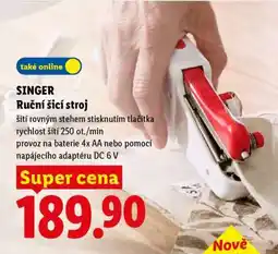 Lidl SINGER Ruční šicí stroj nabídka