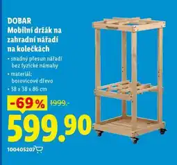 Lidl DOBAR Mobilní držák na zahradní nářadí na kolečkách nabídka