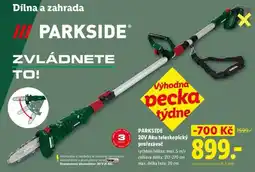Lidl PARKSIDE 20V Aku teleskopický prořezávač nabídka