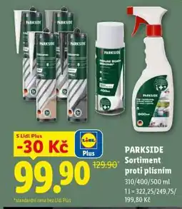 Lidl PARKSIDE Sortiment proti plísním nabídka