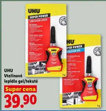 UHU Vteřinové lepidlo gel/tekuté