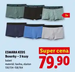 Lidl ESMARA KIDS Boxerky – 3 kusy nabídka