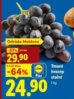 Lidl Tmavé hrozny stolní nabídka