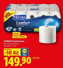 Lidl Floralys TOALETNÍ PAPÍR nabídka