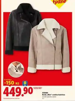 Lidl ESMARA Bunda „Biker“ s umělou kožešinou nabídka
