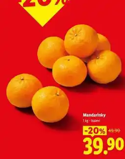 Lidl Mandarinky nabídka