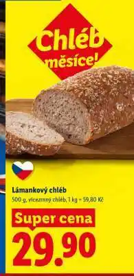 Lidl Lámankový chléb nabídka