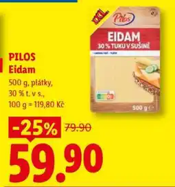 Lidl Pilos EIDAM nabídka