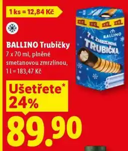 Lidl Ballino Trubičky nabídka