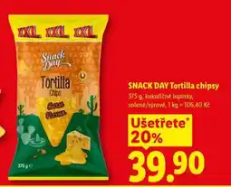 Lidl SNACK DAY Tortilla chipsy nabídka