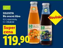 Lidl SOLEVITA Bio ovocná šťáva nabídka