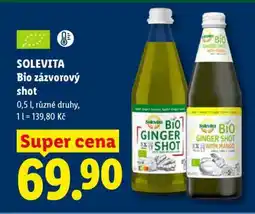 Lidl SOLEVITA Bio zázvorový shot nabídka